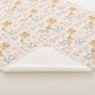 Fearfully & Wonderfully Made: Christian Baby Girl Sherpa Blanket