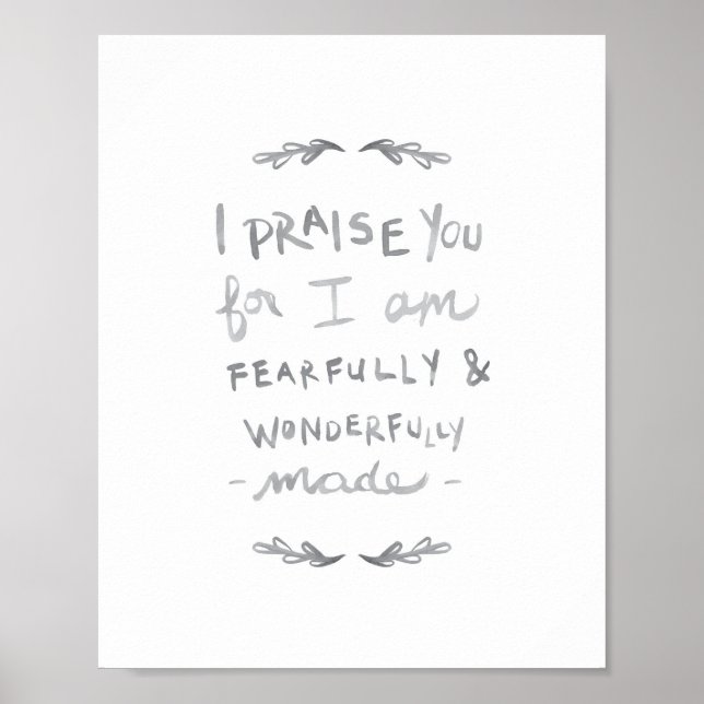 Fearfully & Wonderfully Made (Print) Poster (Front)