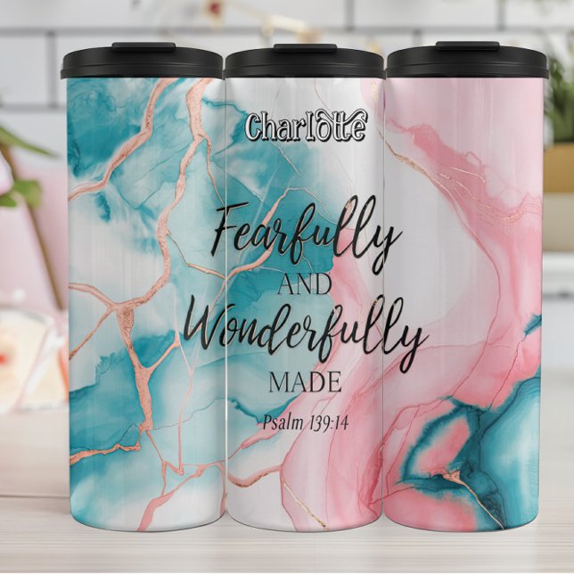 Fearfully Wonderfully Made Psalm 139:14 Thermal Tumbler (Creator Uploaded)