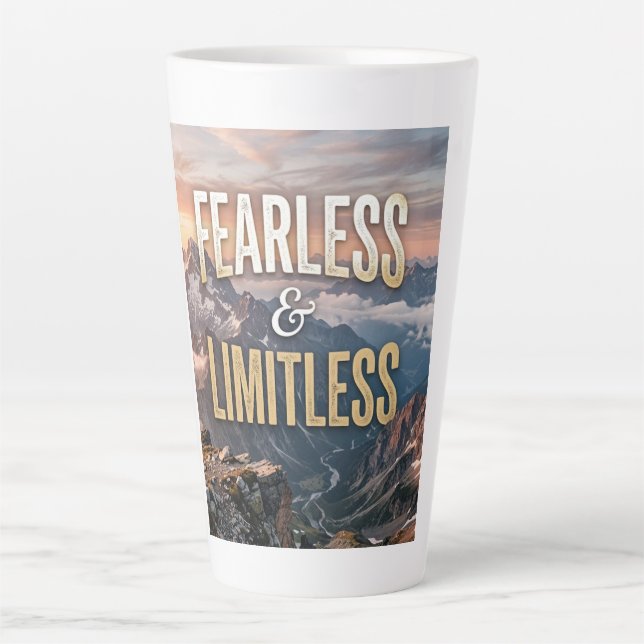 Fearless and Limitless Latte Mug (Front)