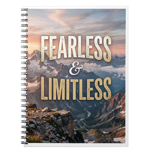 Fearless and Limitless Notebook (Front)