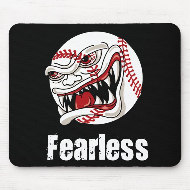 Fearless Baseball Mouse Pad (Front)