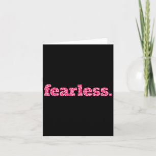 Fearless - Bold Motivational Graphic Design Card
