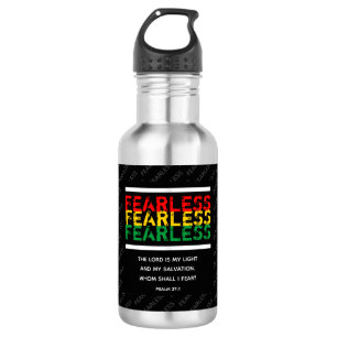 FEARLESS Christian Bible Verse 532 Ml Water Bottle