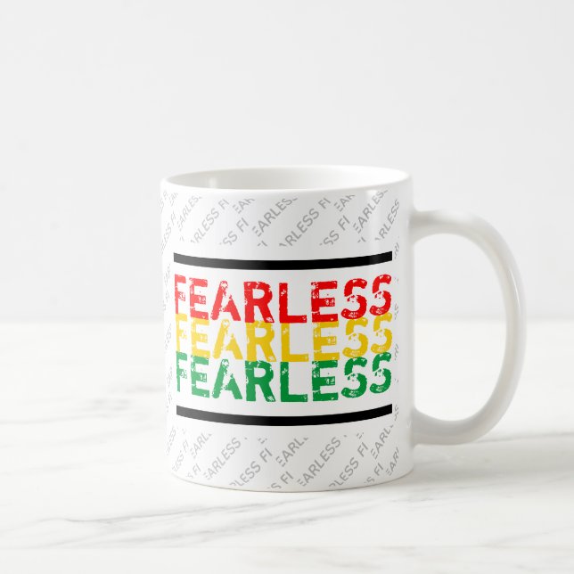 FEARLESS Christian Scripture Psalm 27 White Coffee Mug (Right)