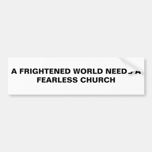 FEARLESS CHURCH BUMPER STICKER (Front)