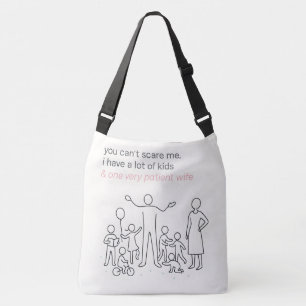 Fearless Dad And Family Minimalist Art Design  Crossbody Bag