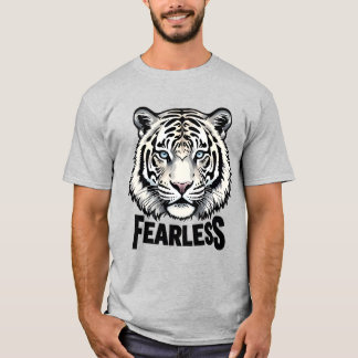 Fearless_dgn.no.2- by Maaya_Prints, Men's Grey T-Shirt