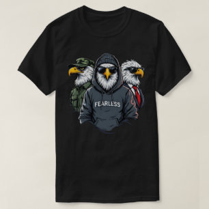 Fearless Eagle Squad - Bold and Powerful Design T-Shirt