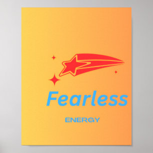 Fearless Energy – Bold Mindset, Powerful Vibes Poster