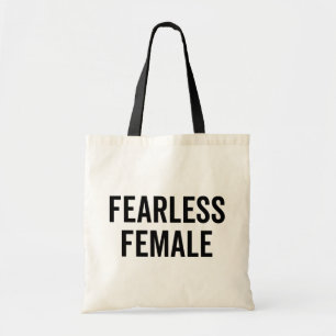 Fearless Female Feminist Quote Tote Bag