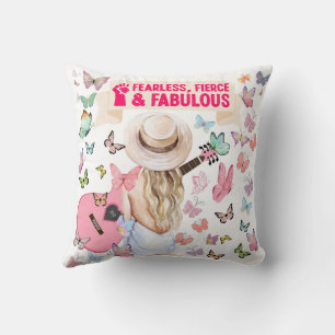 FEARLESS, FIERCE & FABULOUS PILLOW