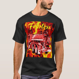 Fearless Fire Truck Oil Painting, T-Shirt