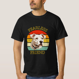 Fearless Friend Dogo Argentino Vintage Design T-Shirt