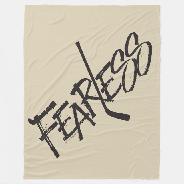 Fearless (Hockey) Fleece Blanket (Front)