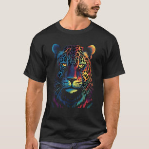 Fearless Jaguar Face Big Cat  Print Graphic Design T-Shirt