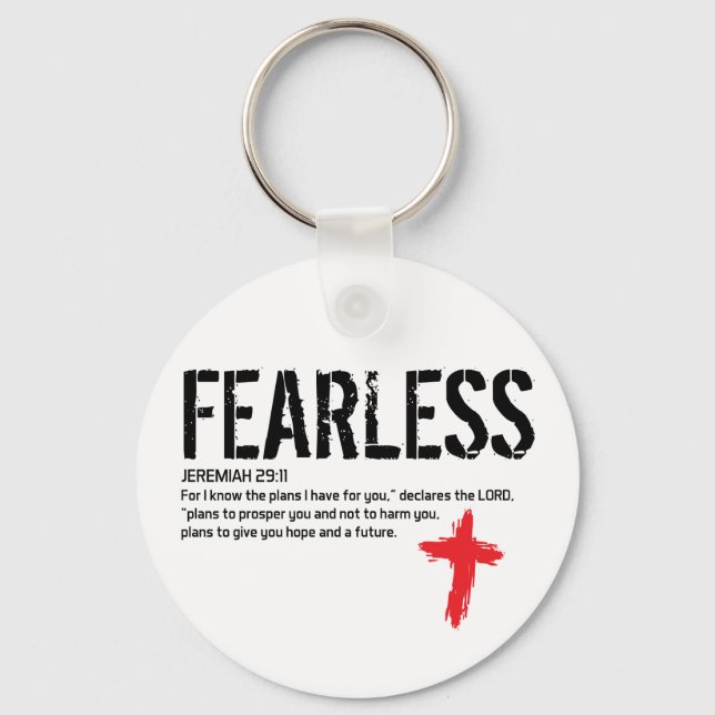 FEARLESS-JEREMIAH 29:11 KEY RING (Front)