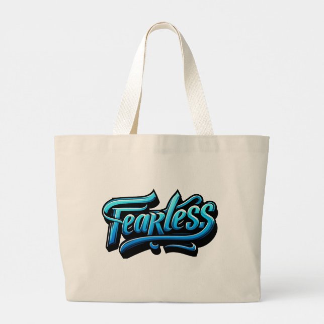 Fearless Large Tote Bag (Back)