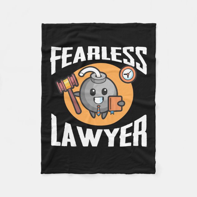 Fearless Lawyer Fleece Blanket (Front)