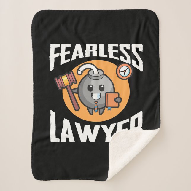 Fearless Lawyer Sherpa Blanket (Front)