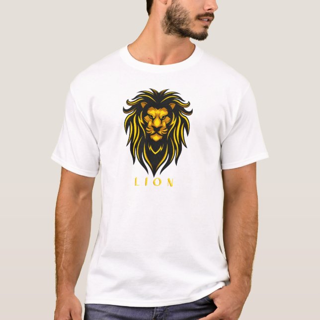 Fearless Like a Lion – Bold Animal Graphic Tee (Front)