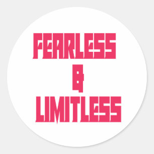 Fearless & Limitless Classic Round Sticker