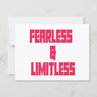 Fearless & Limitless Postcard