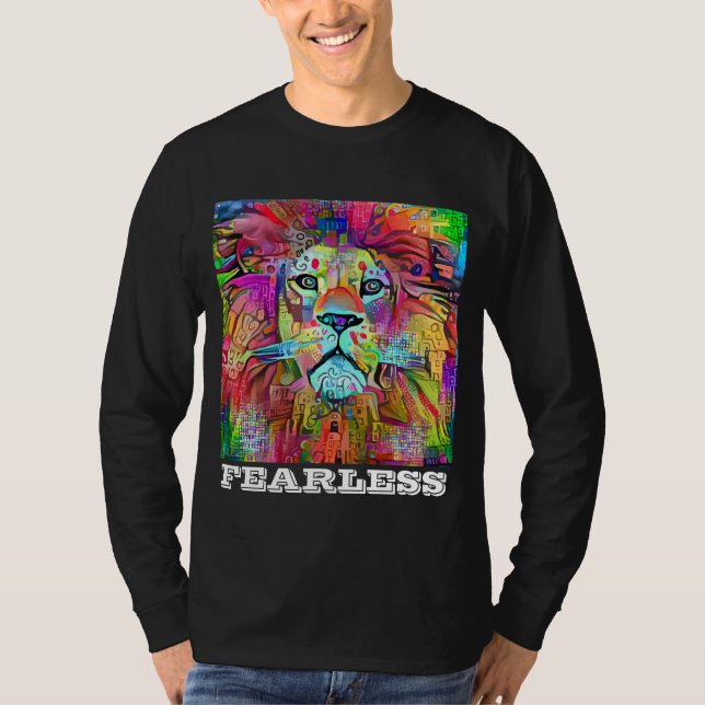FEARLESS LION ART T-SHIRTS TEES (Front)