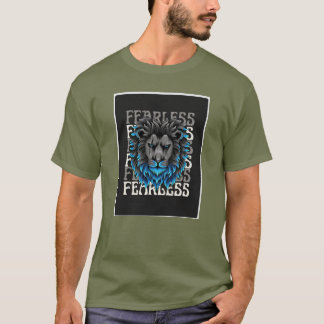 Fearless Lion Design T-Shirt
