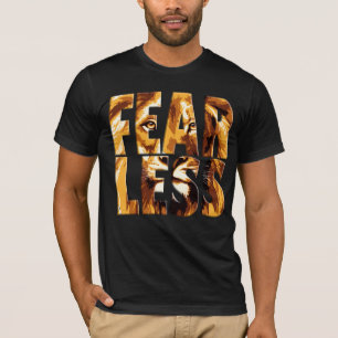 Fearless Lion Hoodie - Motivational Gym Streetwear T-Shirt