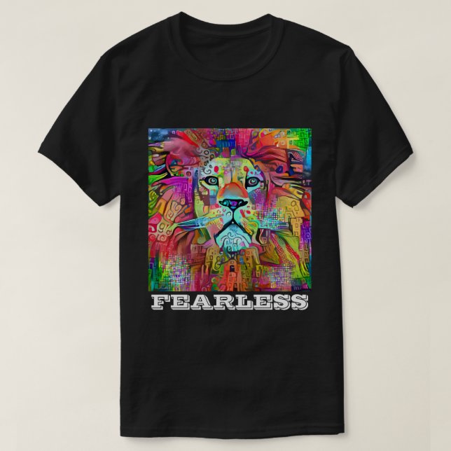 FEARLESS LION PATRIOT T-SHIRTS TEES (Design Front)