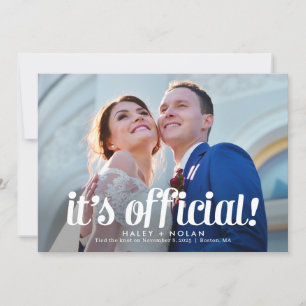 Fearless Love Wedding Announcement Card