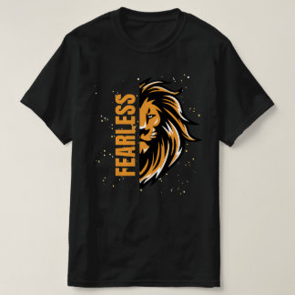 Fearless - Men's Black Printed T-Shirt