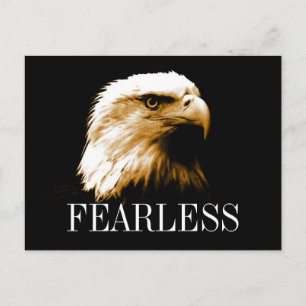 Fearless Motivational Bald Eagle Postcards