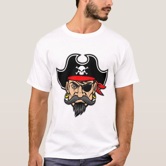 Fearless Pirate Captain T-Shirt (Front)