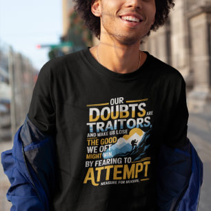 Fearless Pursuit - Motivational Shakespeare T-Shirt