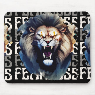Fearless Roar – Bold Lion Mouse Pad