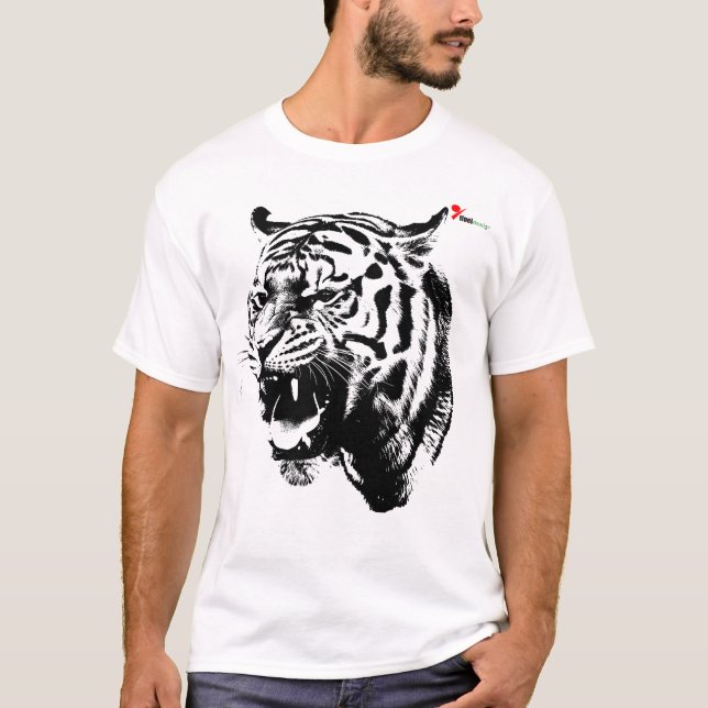 "Fearless Roar" Roaring Tiger T-Shirt (Front)