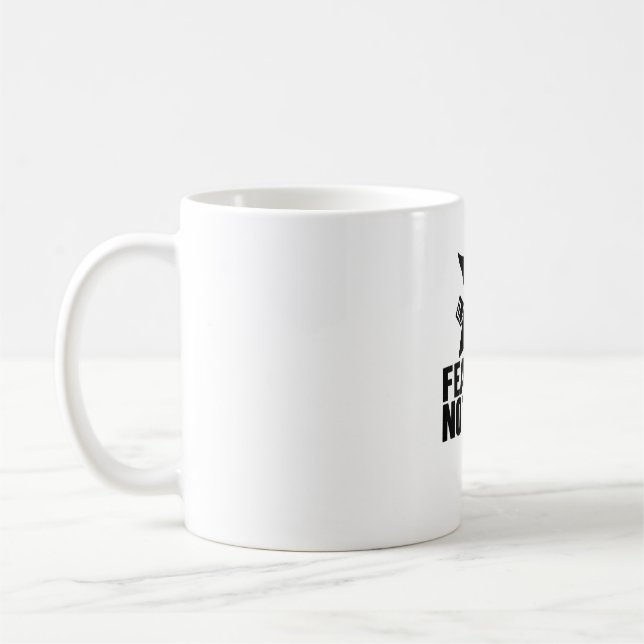 Fearless Samurai Helmet Tee Coffee Mug (Left)