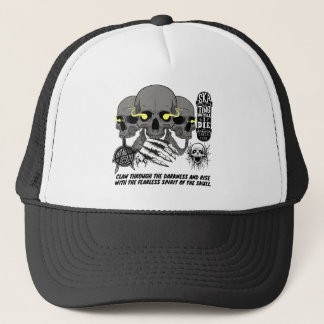 Fearless Skull Claw Trucker Hat – Gothic Dark 