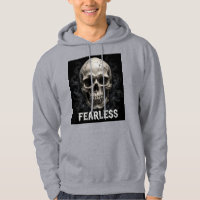 Fearless Skull Graphic Men's Hoodie
