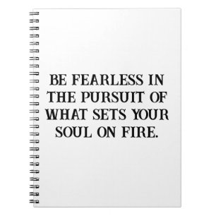 Fearless Soul Pursuit Inspirational Notebook