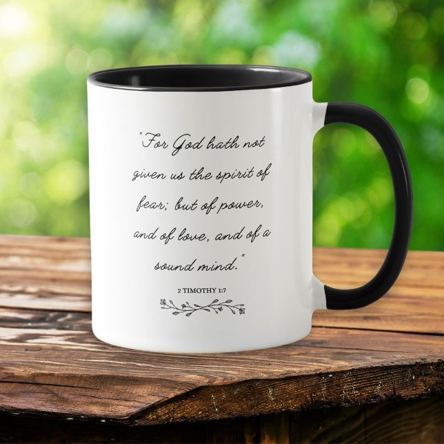 Fearless Spirit Bible Verse Inspirational Mug (Creator Uploaded)