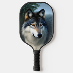 Fearless The Arctic Wolf, Pickleball Paddle