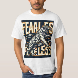 Fearless Tiger Roar  T-Shirt