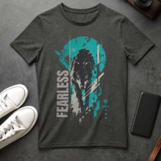 Fearless Wolf Graphic T-Shirt | Streetwear Wolf
