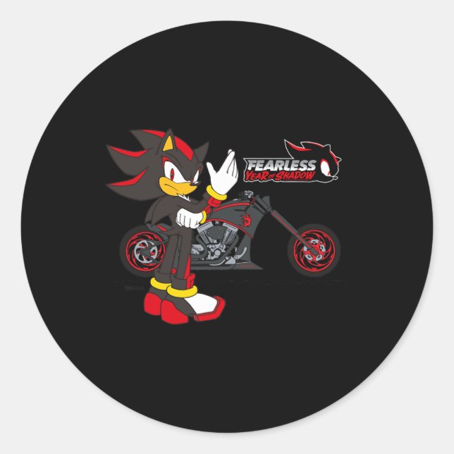 Fearless Year Of Shadow - Motorcycle  Classic Round Sticker (Front)