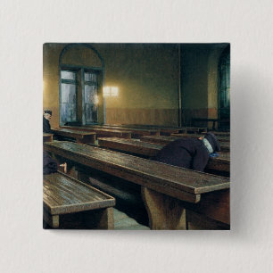 Feast Day at the Pio Albergo Trivulzio, 1892 15 Cm Square Badge