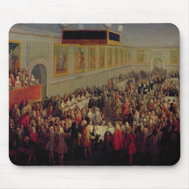 Feast given after the Coronation of Louis XV Mouse Pad (Front)