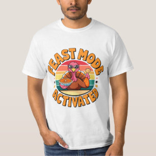 Feast Mode Activated Funny Turkey T-shirt Design